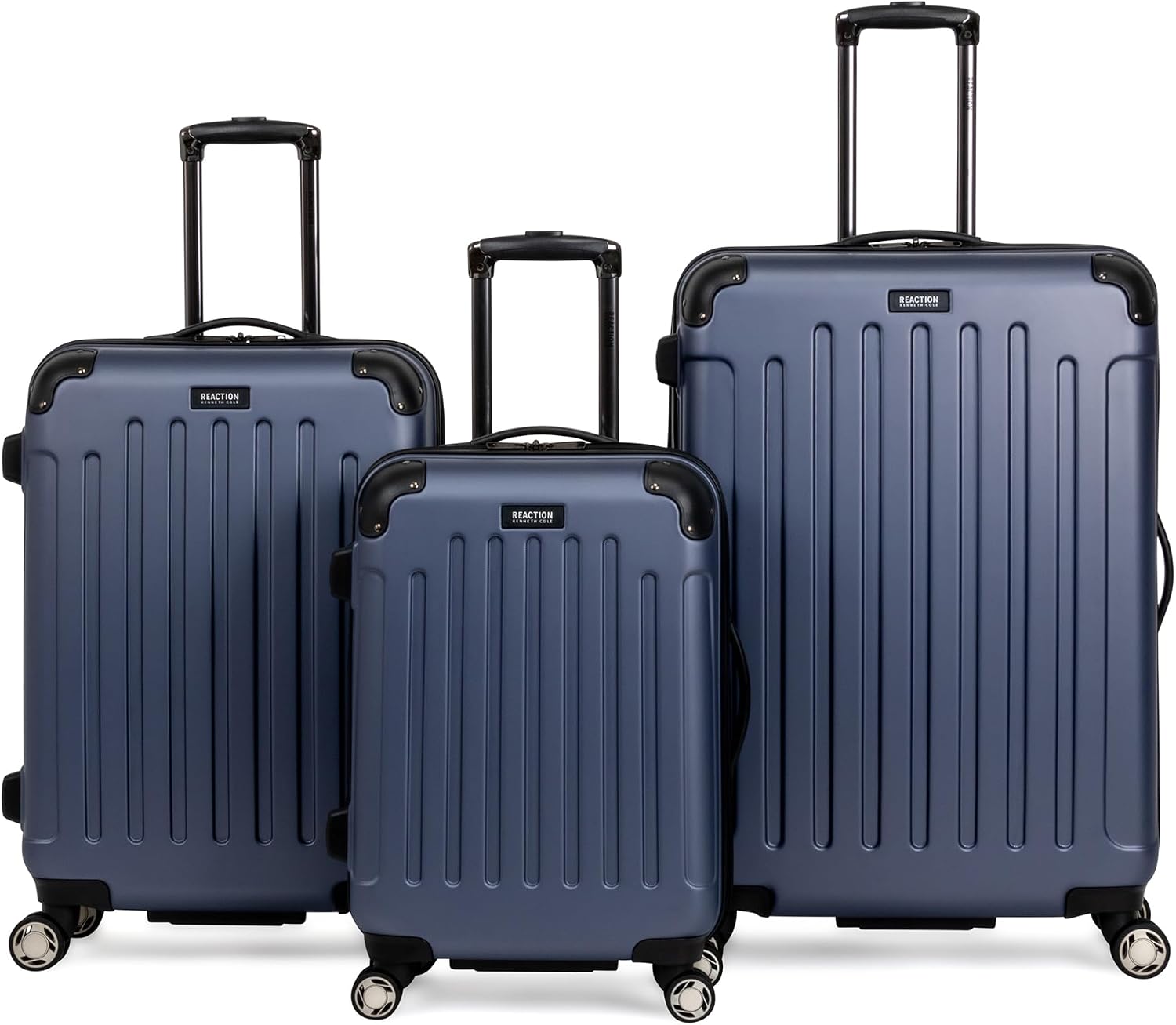 Kenneth Cole REACTION Renegade Luggage Expandable 8-Wheel Spinner Lightweight Hardside Suitcase, Champagne, 20-Inch Carry On