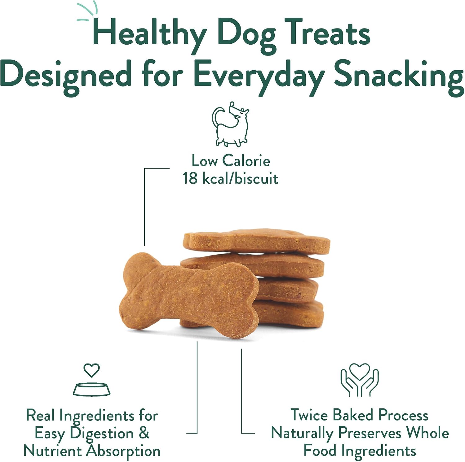 Portland Pet Food Dog Treats Variety, Healthy, Grain-Free Biscuits, 3 Pack