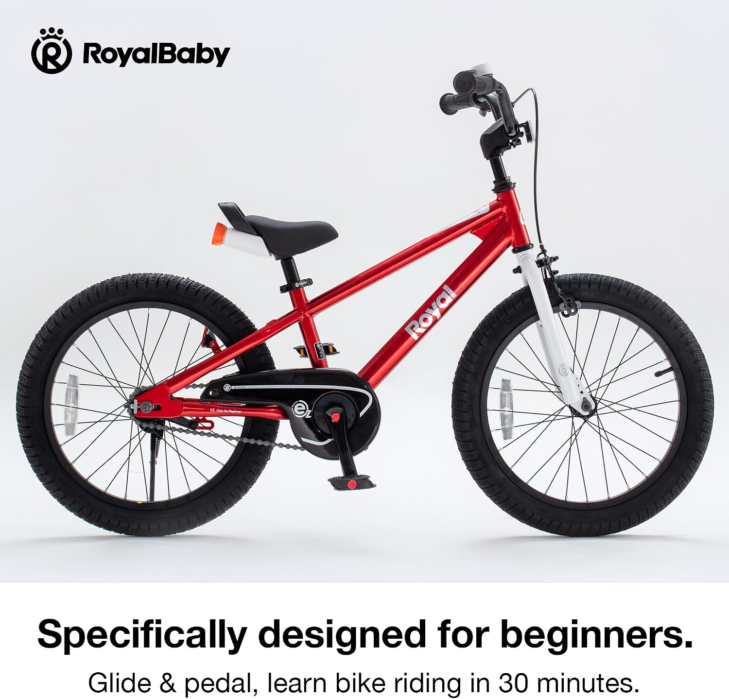 RoyalBaby EZ Kids Bike 12 14 16 18 20 Inch Balance Pedal 2-in-1 Training Bicycle Boys Girls Ages 3 to 12 Years Easy Learn for Beginners