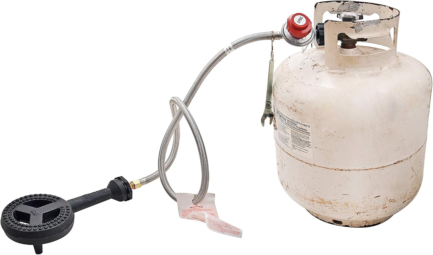 ARC 65K BTU Cast Iron Burner Head, 0-20 PSI Regulator & Hose Set