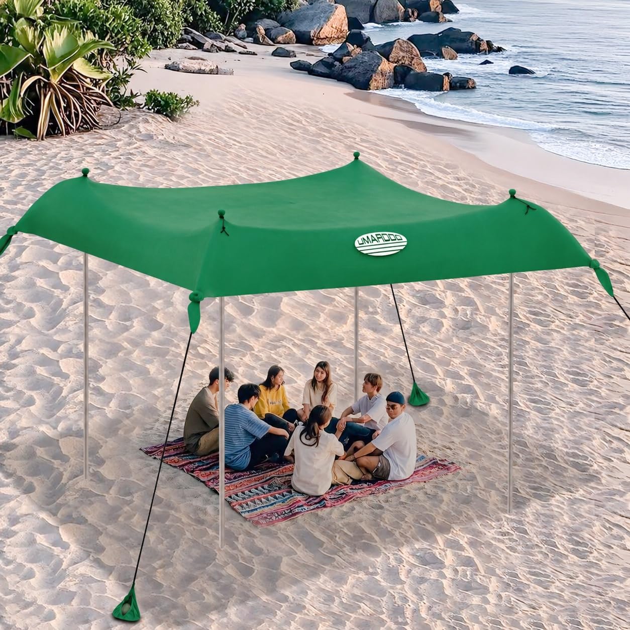 UMARDOO Family Beach Tent Canopy Sun Shade Portable 10×10FT