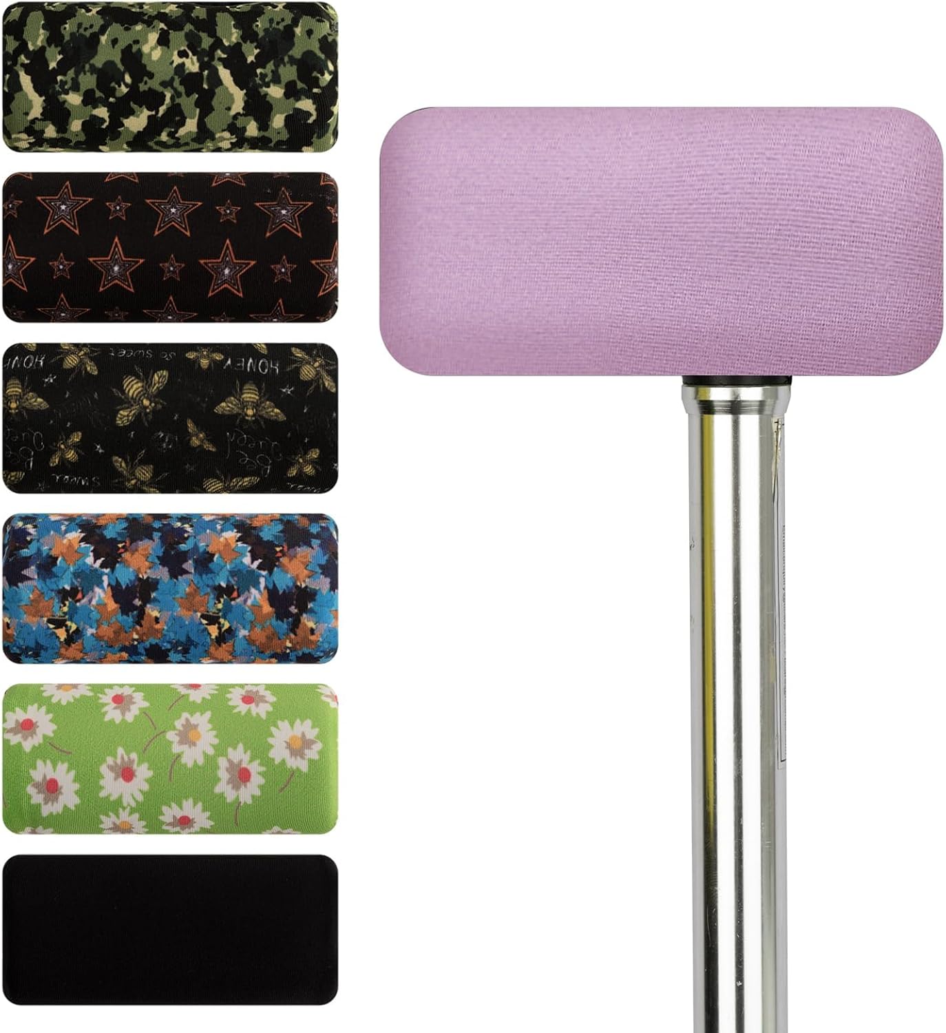 SPRING SEAON Cane Handle Pad Cover,T-Handle Grip Cushion for Walking Canes