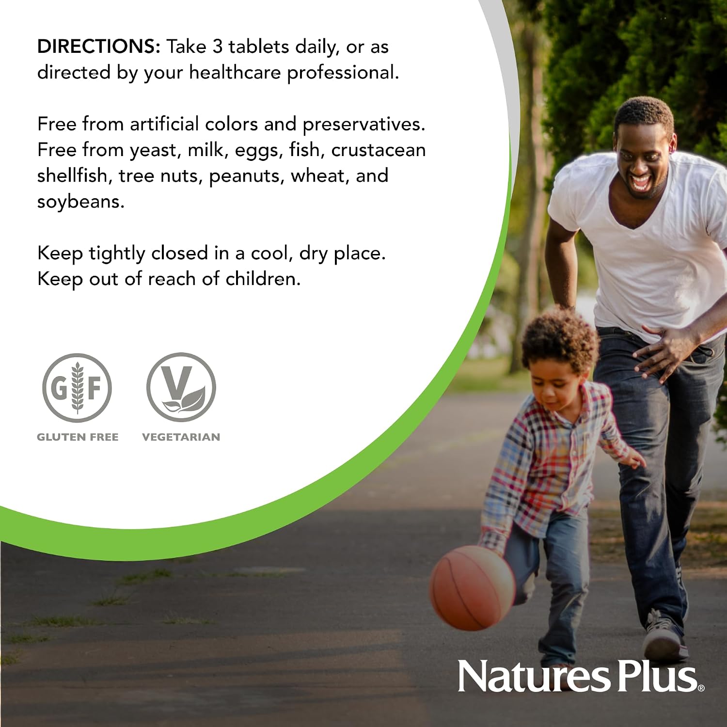 NaturesPlus GI Natural Total Digestive Wellness - 90 Bi-Layered Tablets - with L-Glutamine, Probiotics, Prebiotics & Enzymes - Gluten Free - 30 Servings