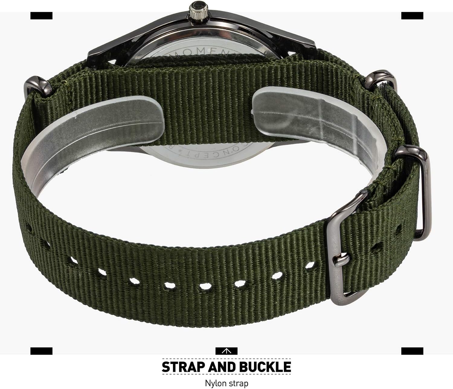 Infantry MDC Mens Military Field Watch, Japanese Quartz, Slip-Thru Nylon
