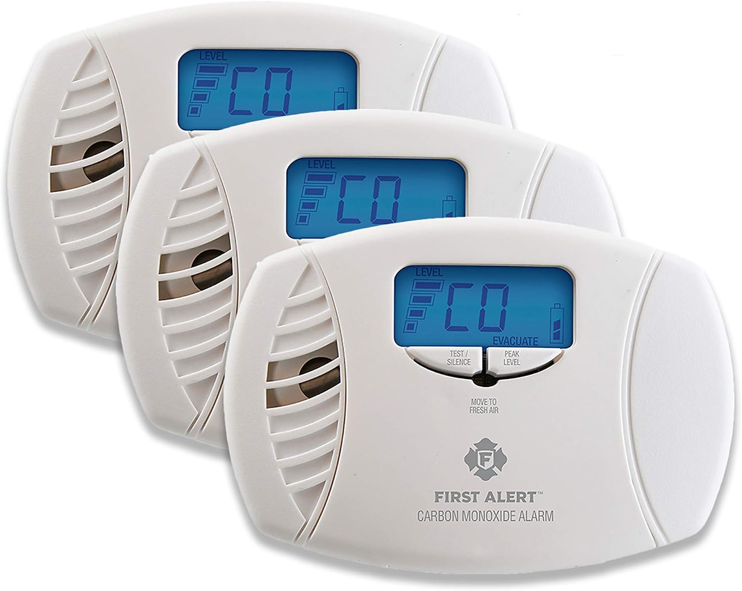 First Alert Plug in Carbon Monoxide Alarm with Digital Display | CO615, AA Battery Backup
