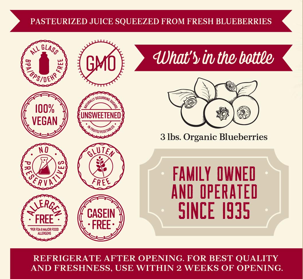 Lakewood Organic Pure Cranberry, Fresh Pressed, 32 Fl Oz (Pack of 6)