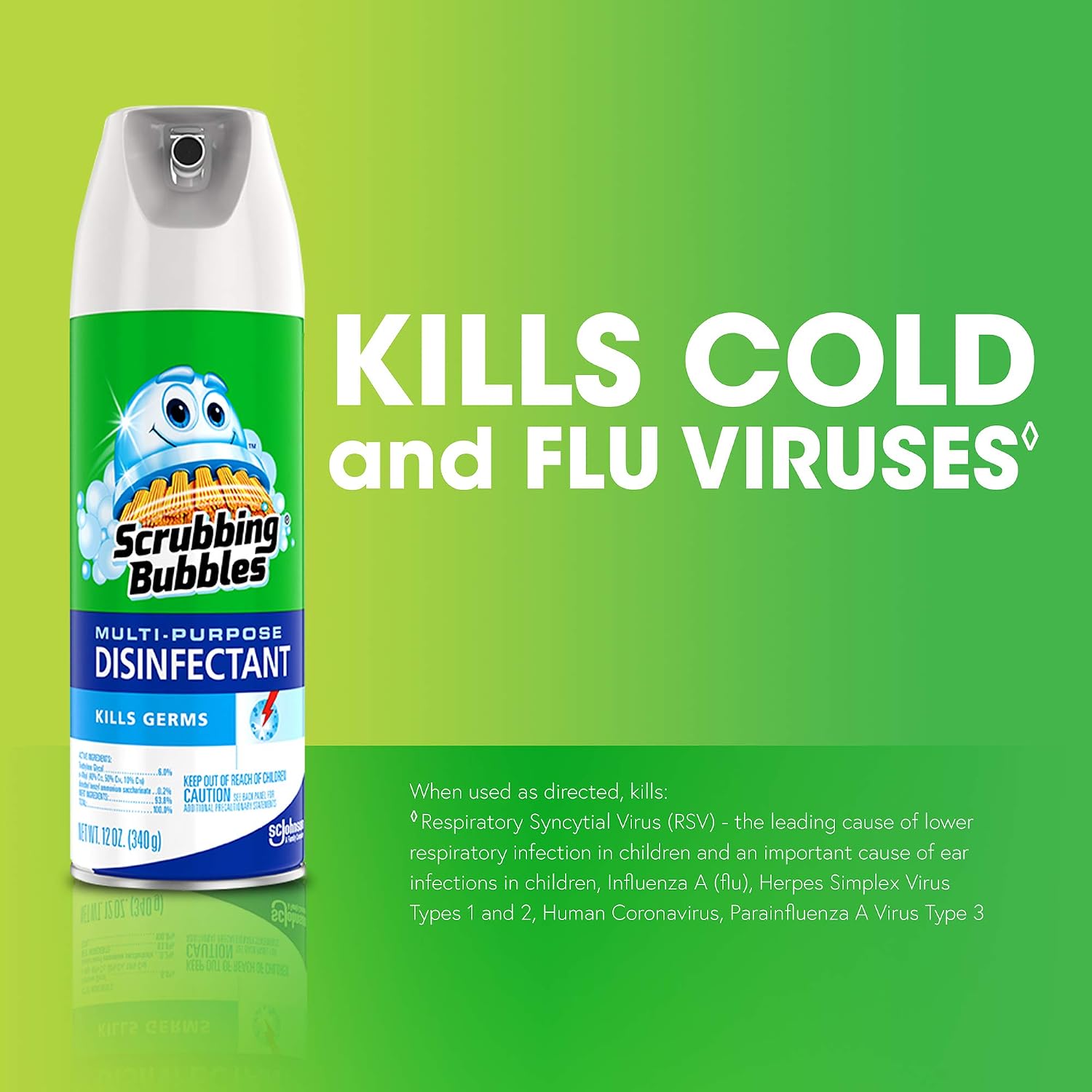 Scrubbing Bubbles Multi-Purpose Disinfectant Spray, 12 oz