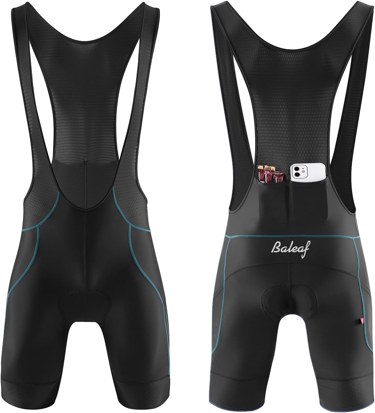 baleaf Mens 4D Padded Cycling Bib Shorts Bicycle Biking Bibs