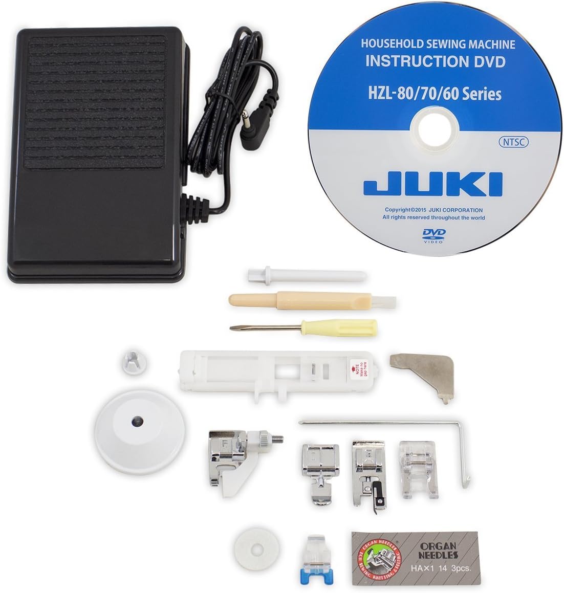 Juki HZL-70HW Computer Sewing Machine | 80 Sewing Patterns, 6 Types of Stitch Patterns, Quick Reference Plate