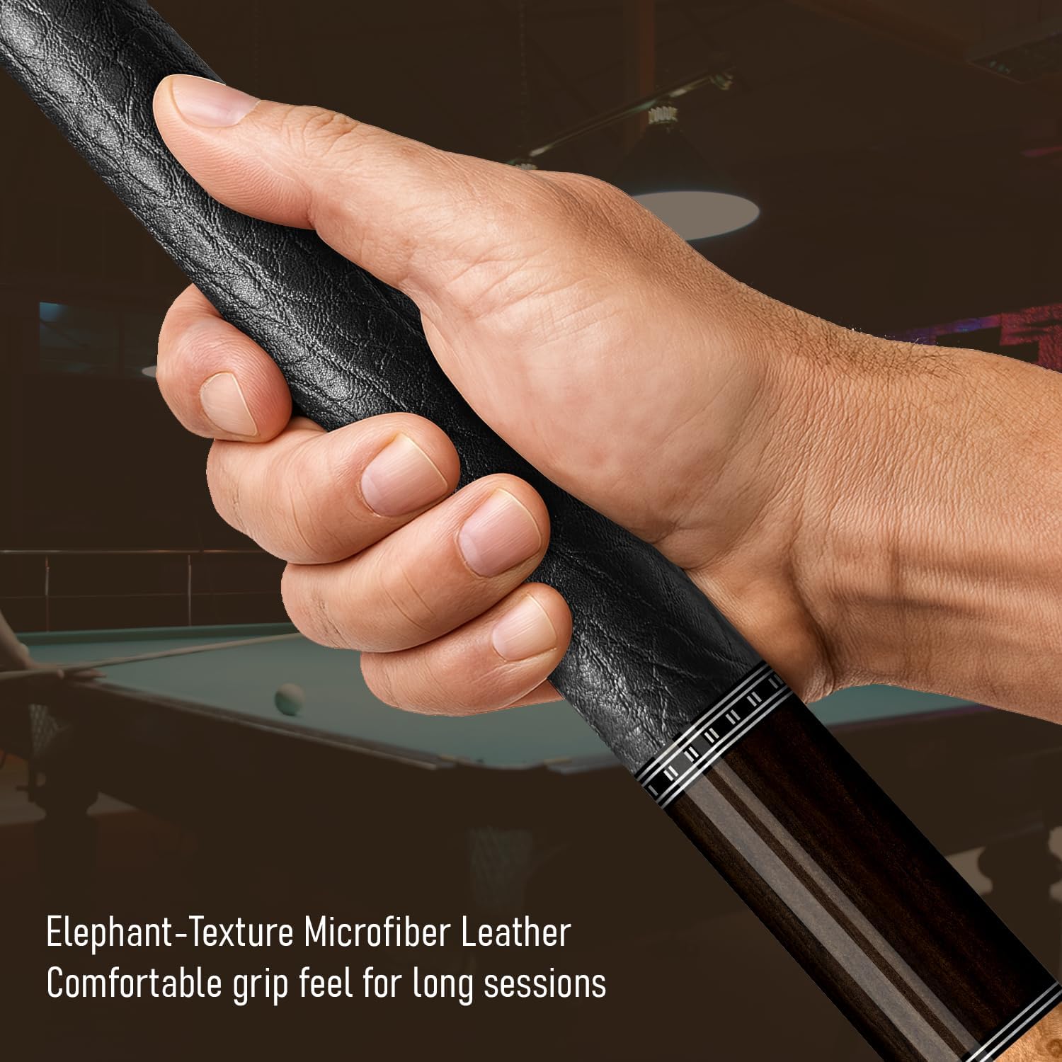 CUEBOTS Glass Fiber Cue, Glass Fiber House Cue Stick, Club Cue, Cue for Beginners, Durable Uni-QR, 3/8-10, 5/16-18 Joint, Long Lasting Glassfiber Shaft, 7-Layer Microfiber Tip