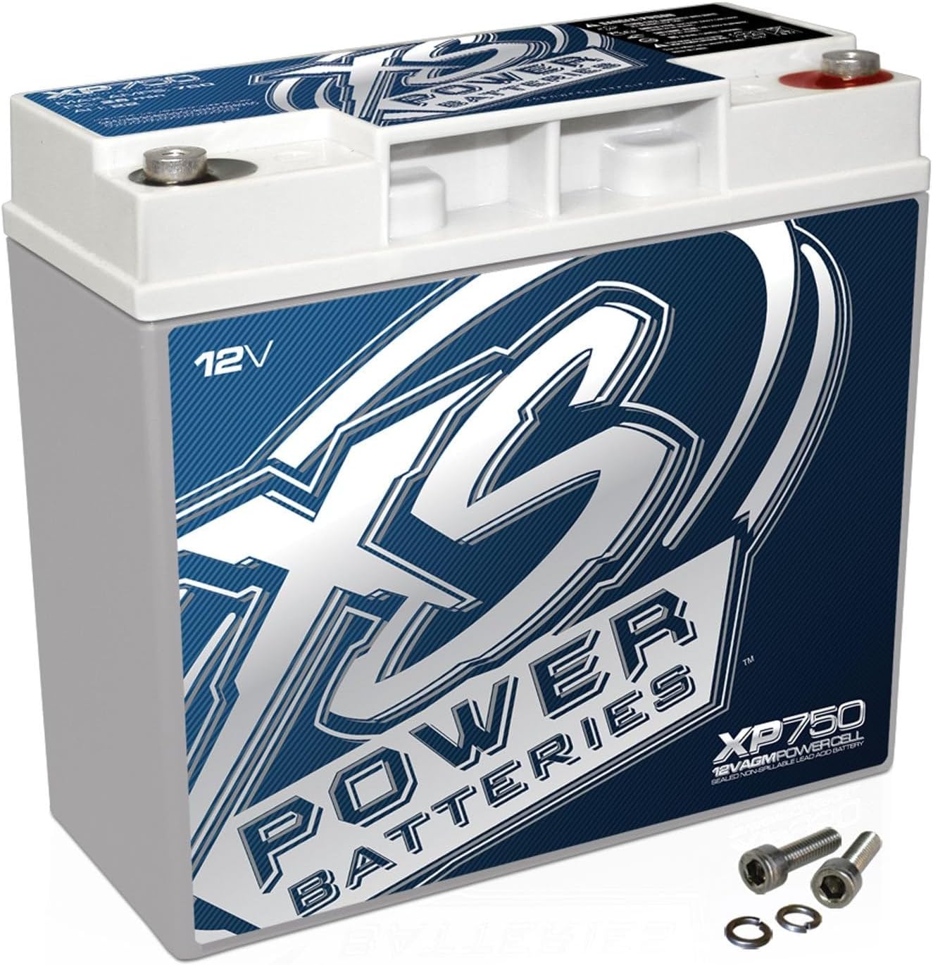 XS Power XP750 XP Series 12V 750 Amp AGM Supplemental Battery with M6 Terminal Bolt