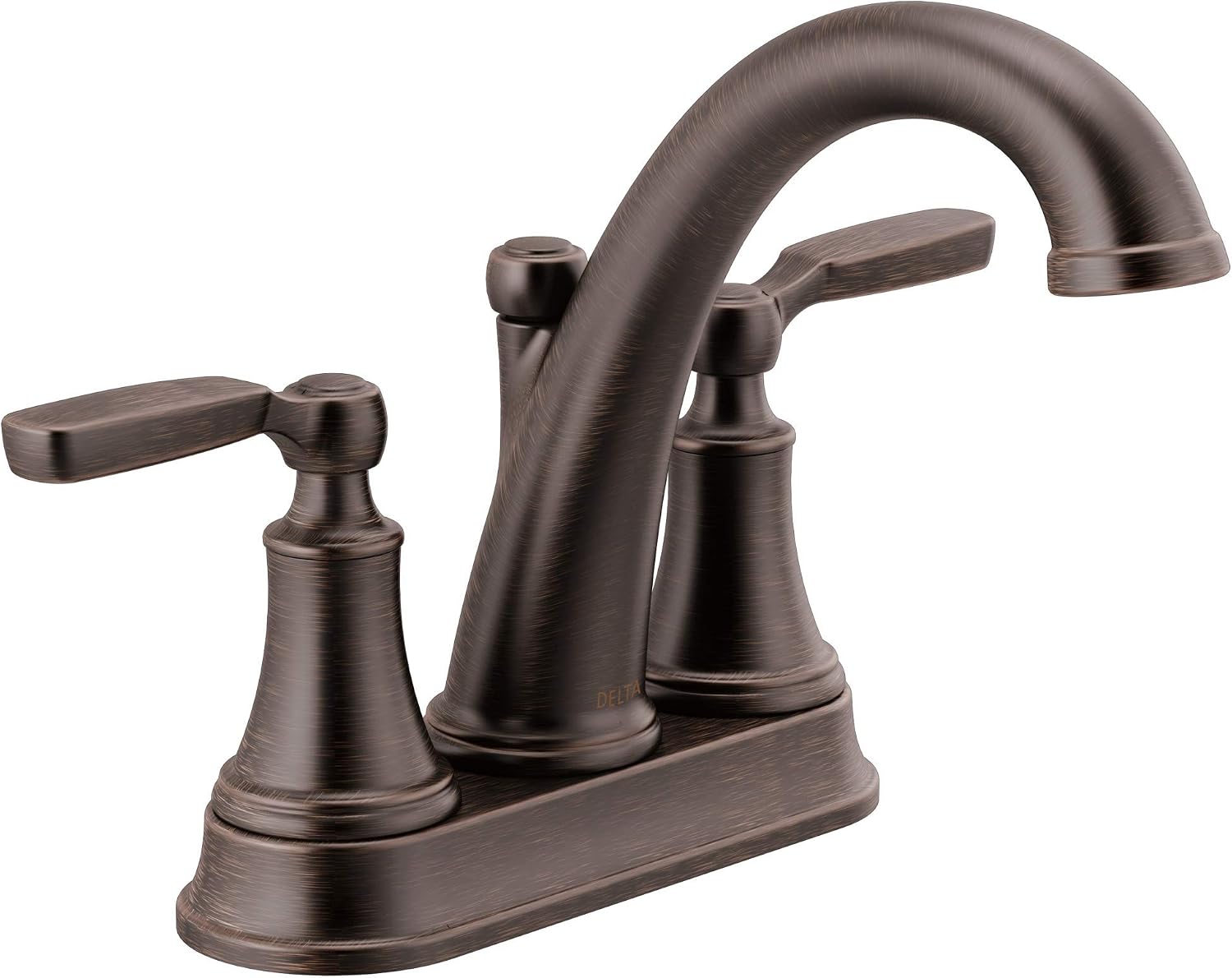 Delta Faucet Woodhurst Centerset Bathroom Faucet, Oil Rubbed Bronze 2-Handle Bathroom Faucet, Delta Bathroom Sink Faucet