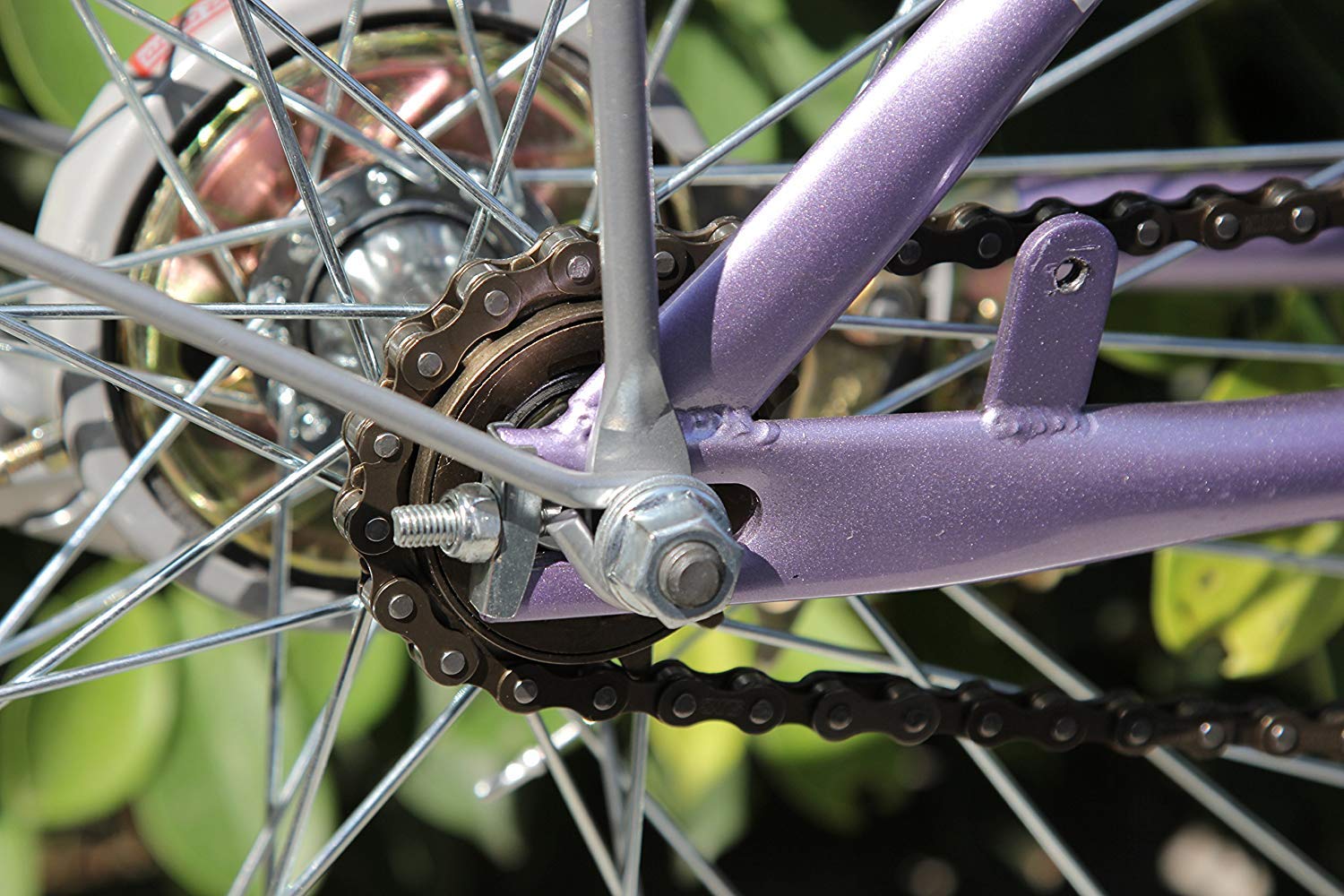 Bike Chain Single-Speed, Bicycle Chain 1 Speed, 1/2 × 1/8 inch,116 Links