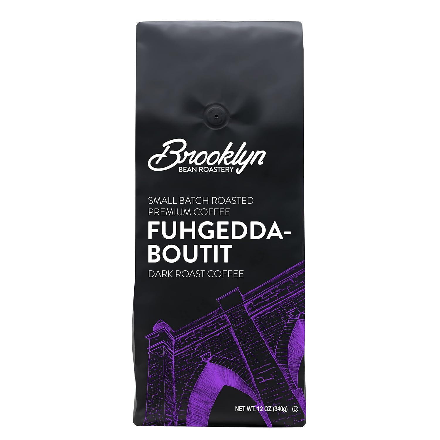Brooklyn Beans Maple Sleigh 100% Arabica Craft Roasted Ground Coffee, Premium Maple Flavored Roast, 12 Oz Bag