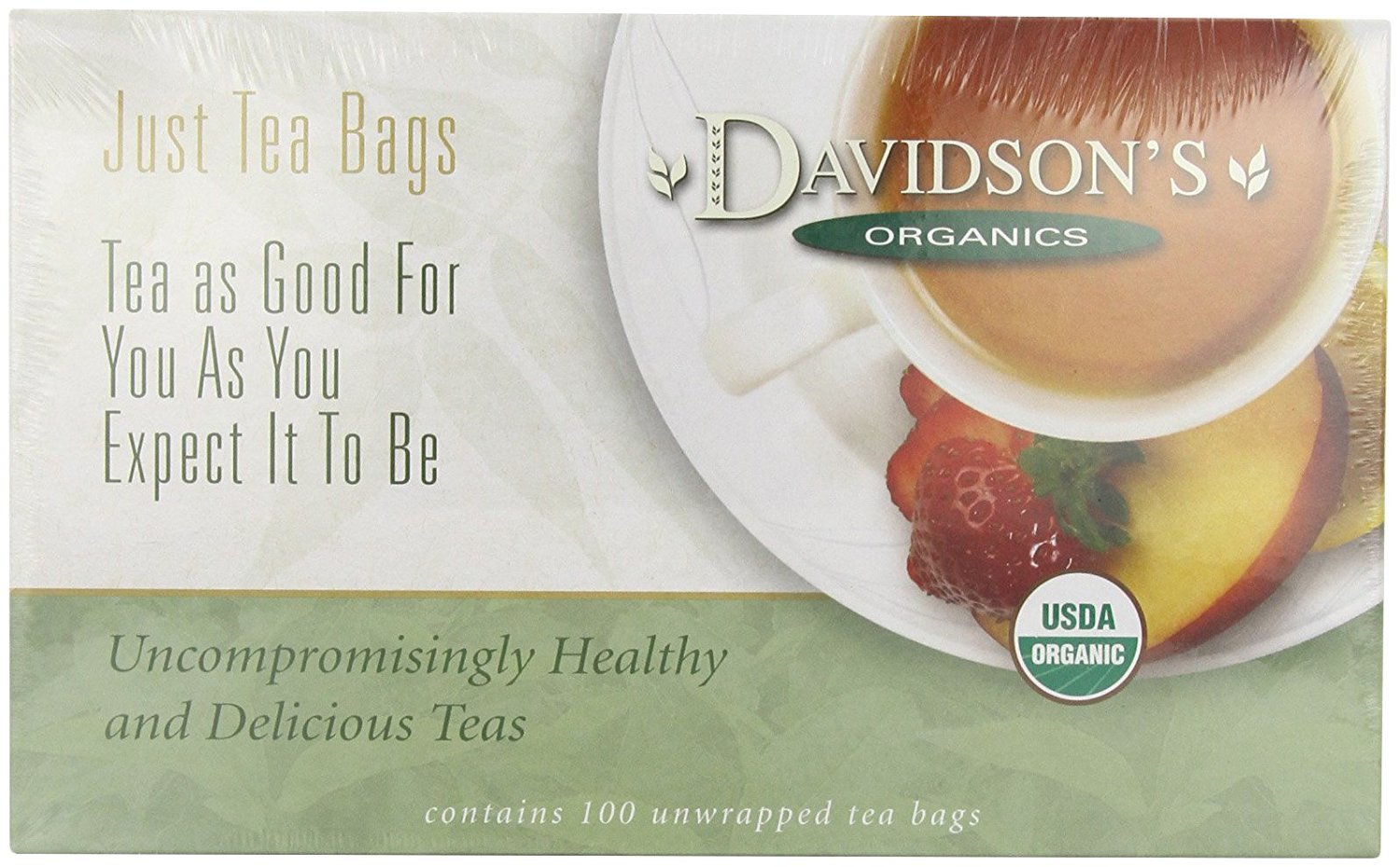 Davidson's Organics, Yerba Mate, 100-count Unwrapped Tea Bags
