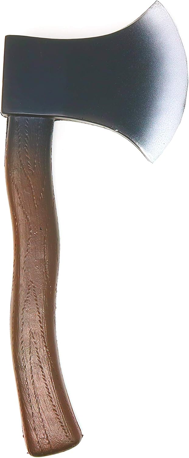 Lumberjack Costume Prop Toy - Wood Look Hatchet Axe Props for Party - 1 Piece