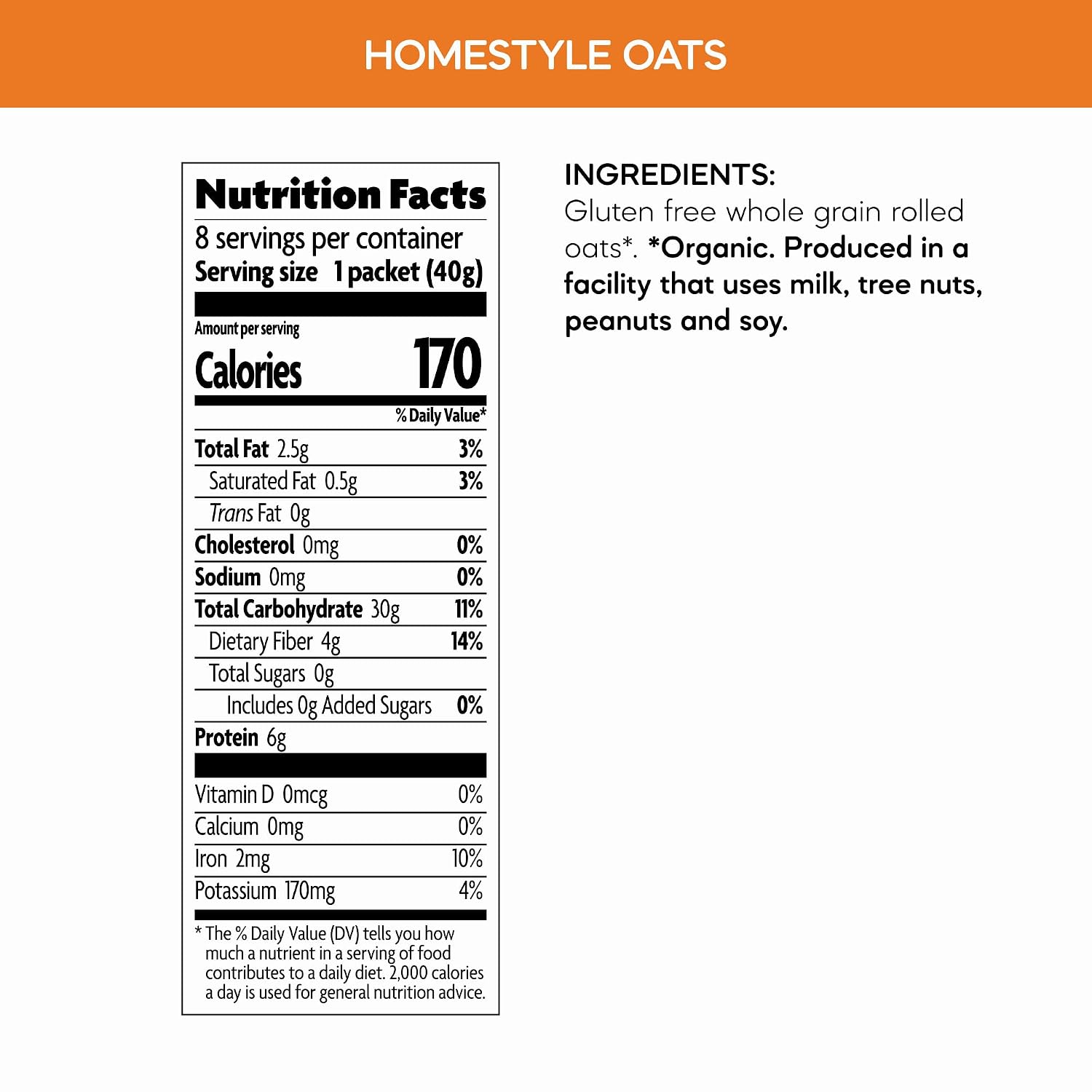 Natures Path, Oatmeal Brown Sugar Maple Gluten Free 8 Count Organic, 11.3 Ounce