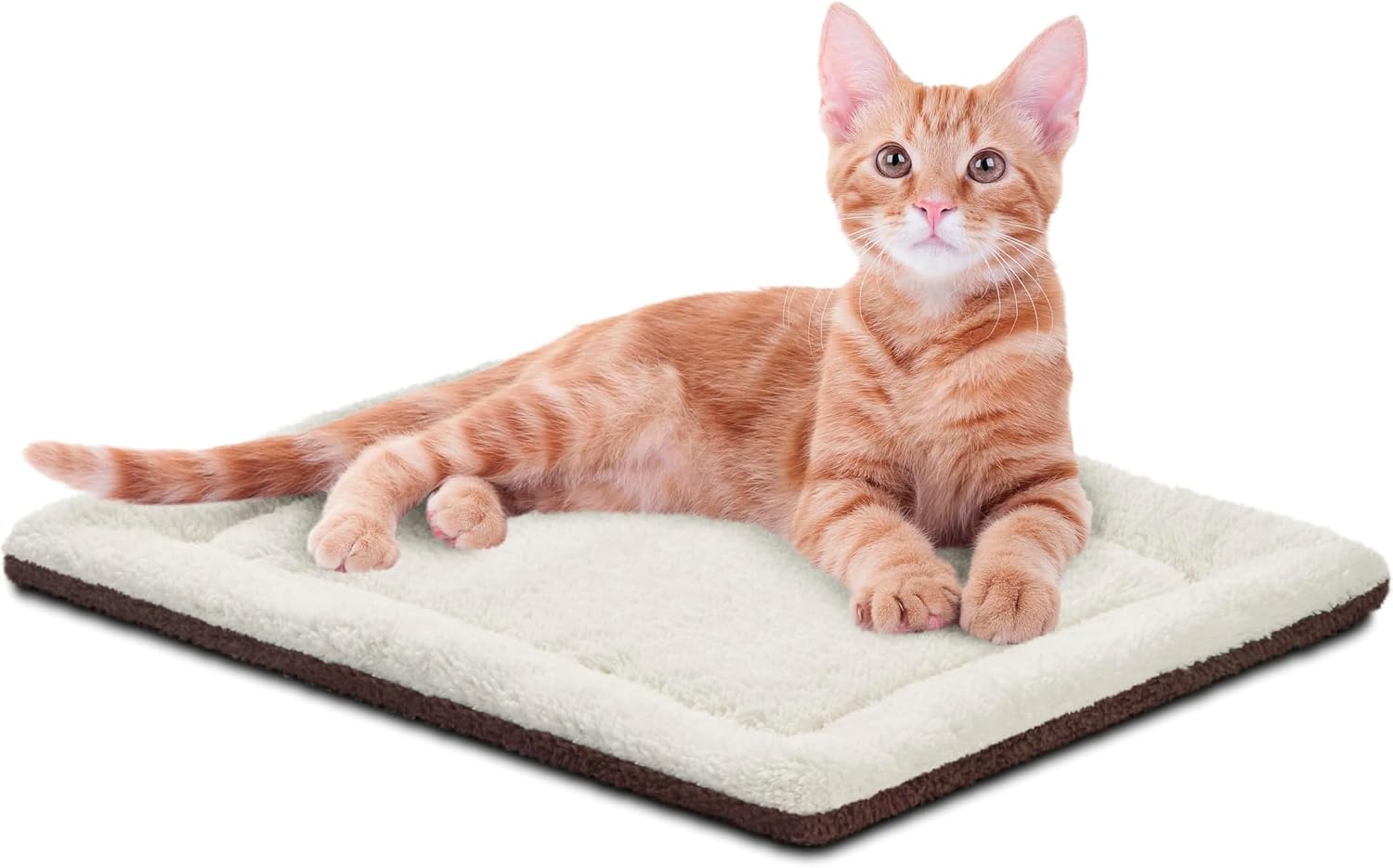 K&H Self-Warming Cat Bed Pad, Self Heating Pad for Outdoor Cat Houses, Warming Mat for Indoor Pet Beds & Furniture, Reversible Blanket, Machine Washable - Small 21 X 17in Gray/ Black