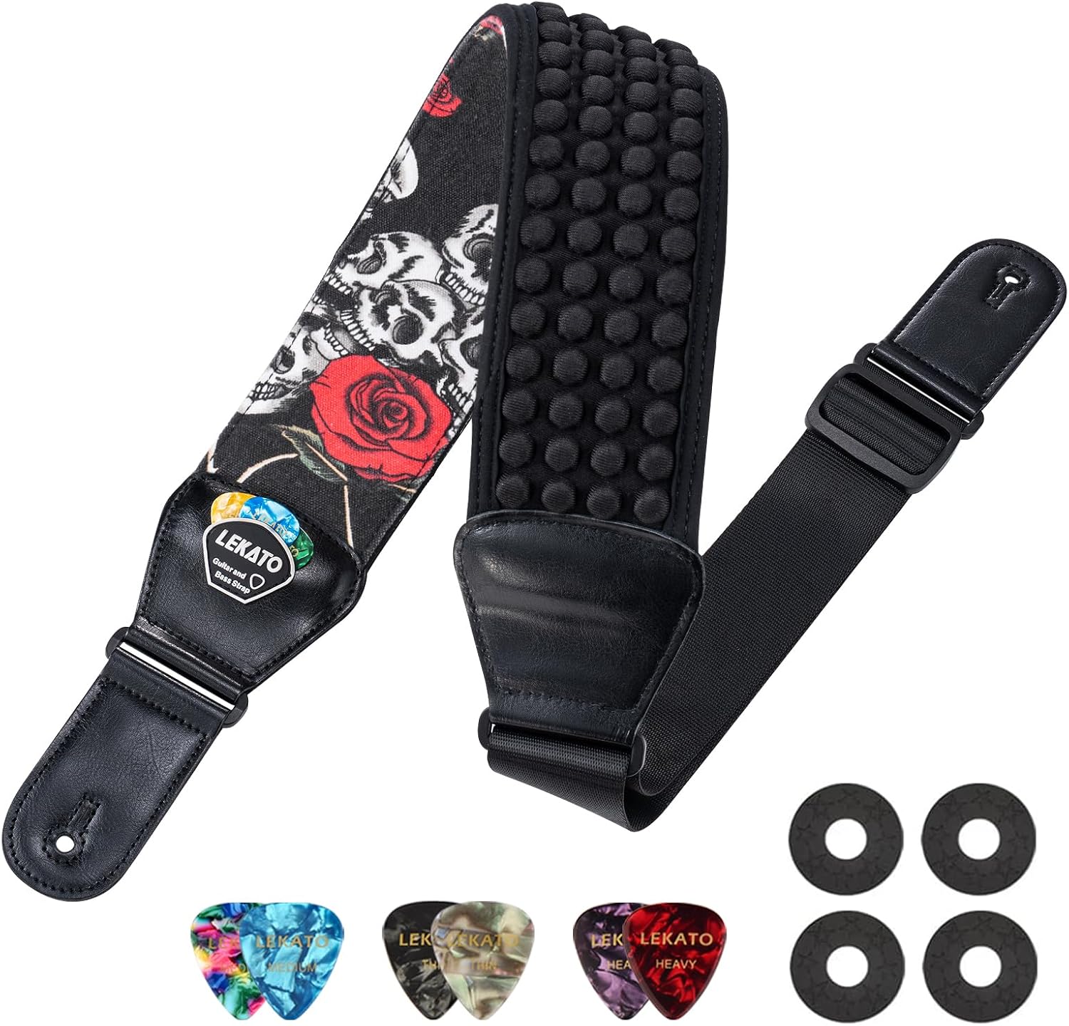 LEKATO Guitar Straps for Electric Guitar Bass