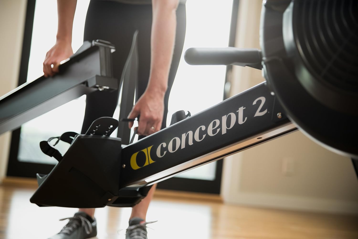 Concept2 RowErg Indoor Rowing Machine - PM5 Monitor, Device Holder, Adjustable Air Resistance, Easy Storage