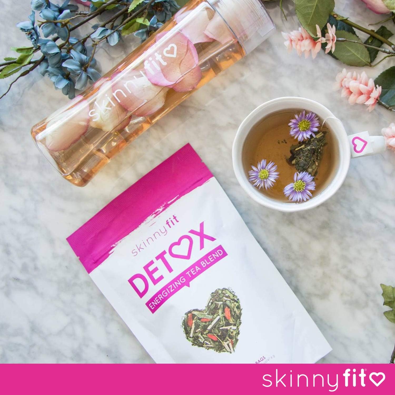 SkinnyFit Detox Tea: All-Natural, Laxative-Free, Supports A Healthy Weight, Helps Reduce Bloating, Natural Energy, Supports Immune System, Vegan