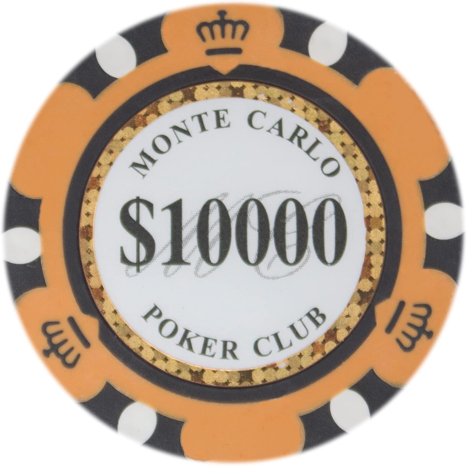 Brybelly Monte Carlo Premium Poker Chips (50-Pack) Heavyweight 14-Gram Clay Composite