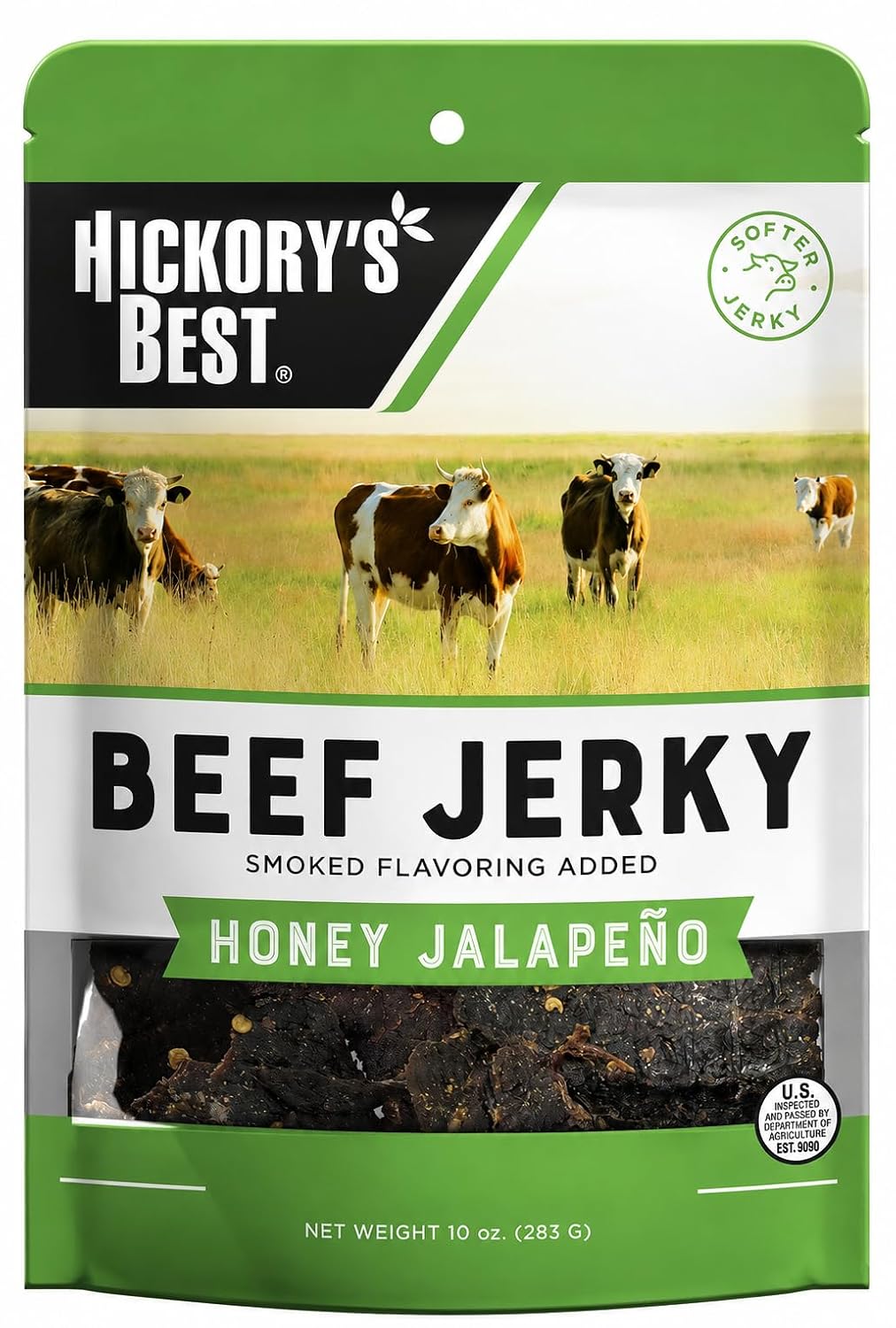 Enjoy Peppered Beef Jerky 8 oz (Pack of 1) | High Protein | No Nitrites