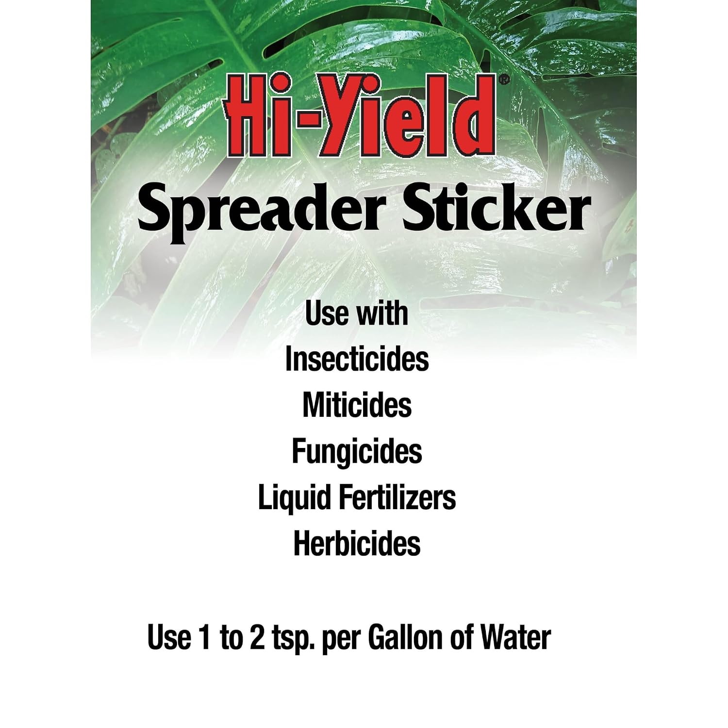 Hi-Yield (31062) Spreader Sticker, 16 oz | Polysiloxane spreader sticker - Improves pesticide adhesion & rainfastness on plant surfaces
