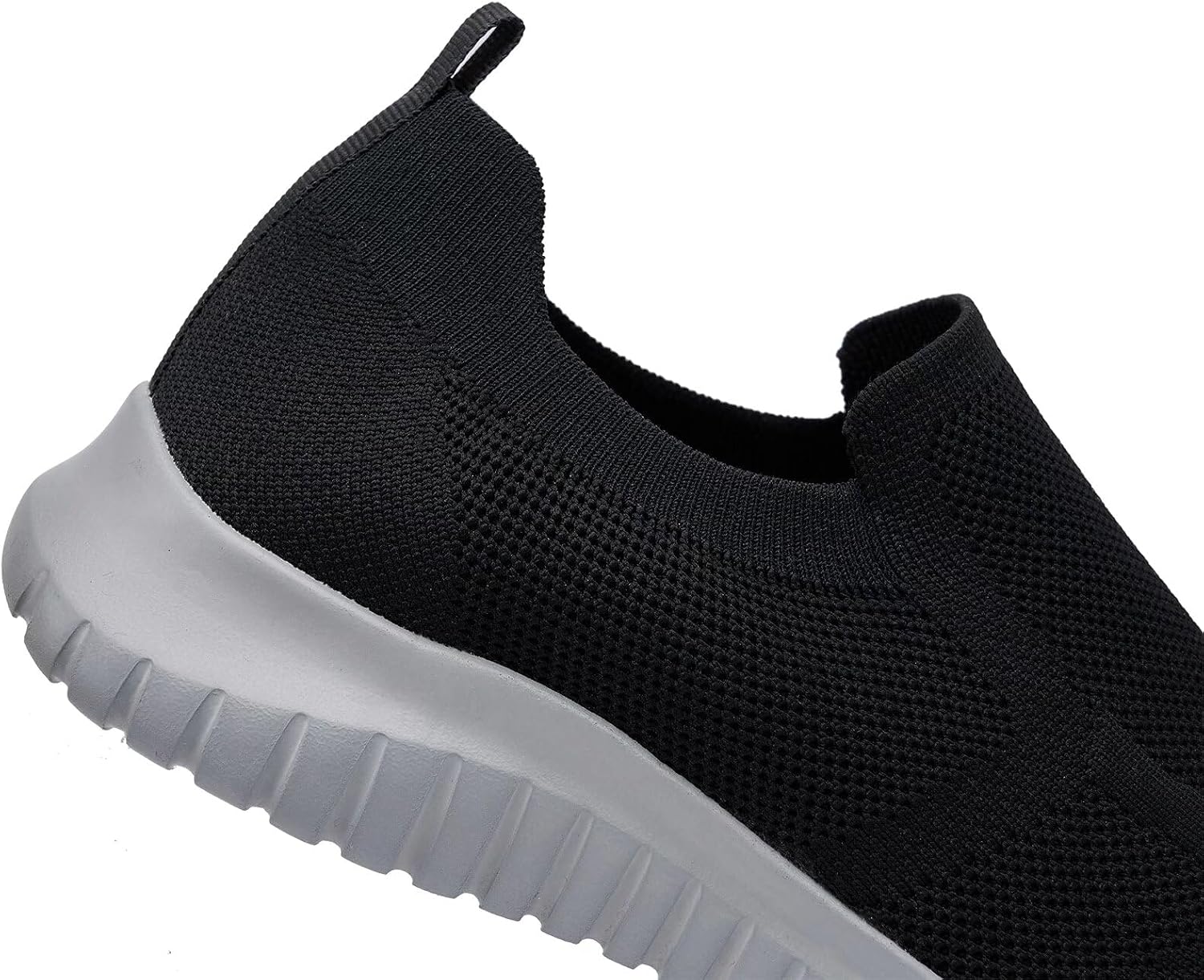 konhill Mens Slip-On Knit Walking Sneakers