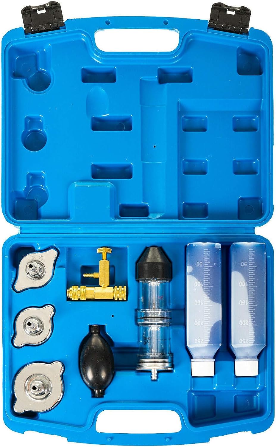 RELD Professional Head Gasket Tester Combustion Leak Test Kit Detector CO2 with Box and 17oz CO2 Reaction Liquid