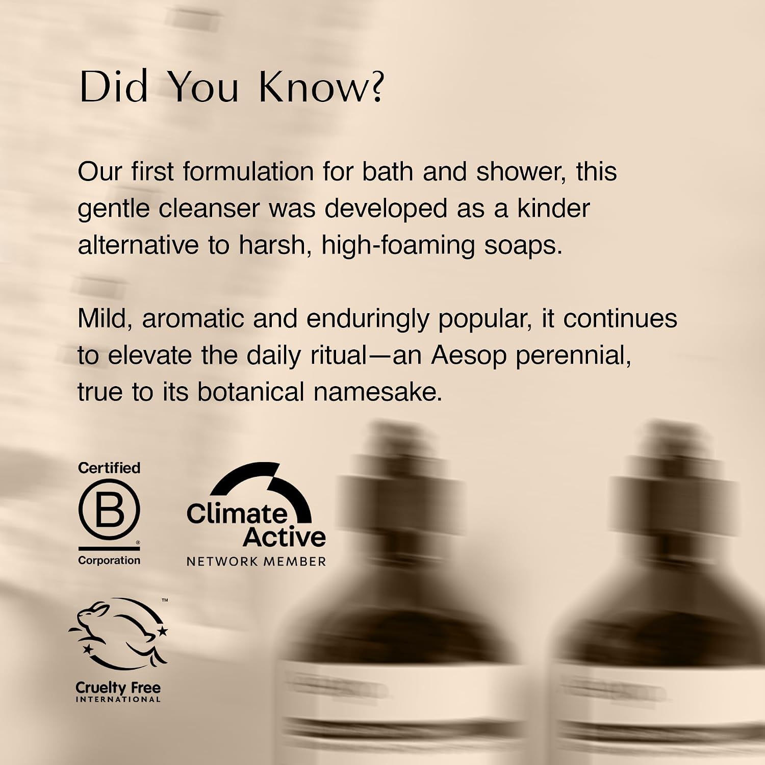 Aesop Geranium Leaf Body Cleanser | Gentle Shower Gel with Geranium, Mandarin and Bergamot Essential Oil Blend to Refresh & Balance Skin | 500 mL / 16.9 oz