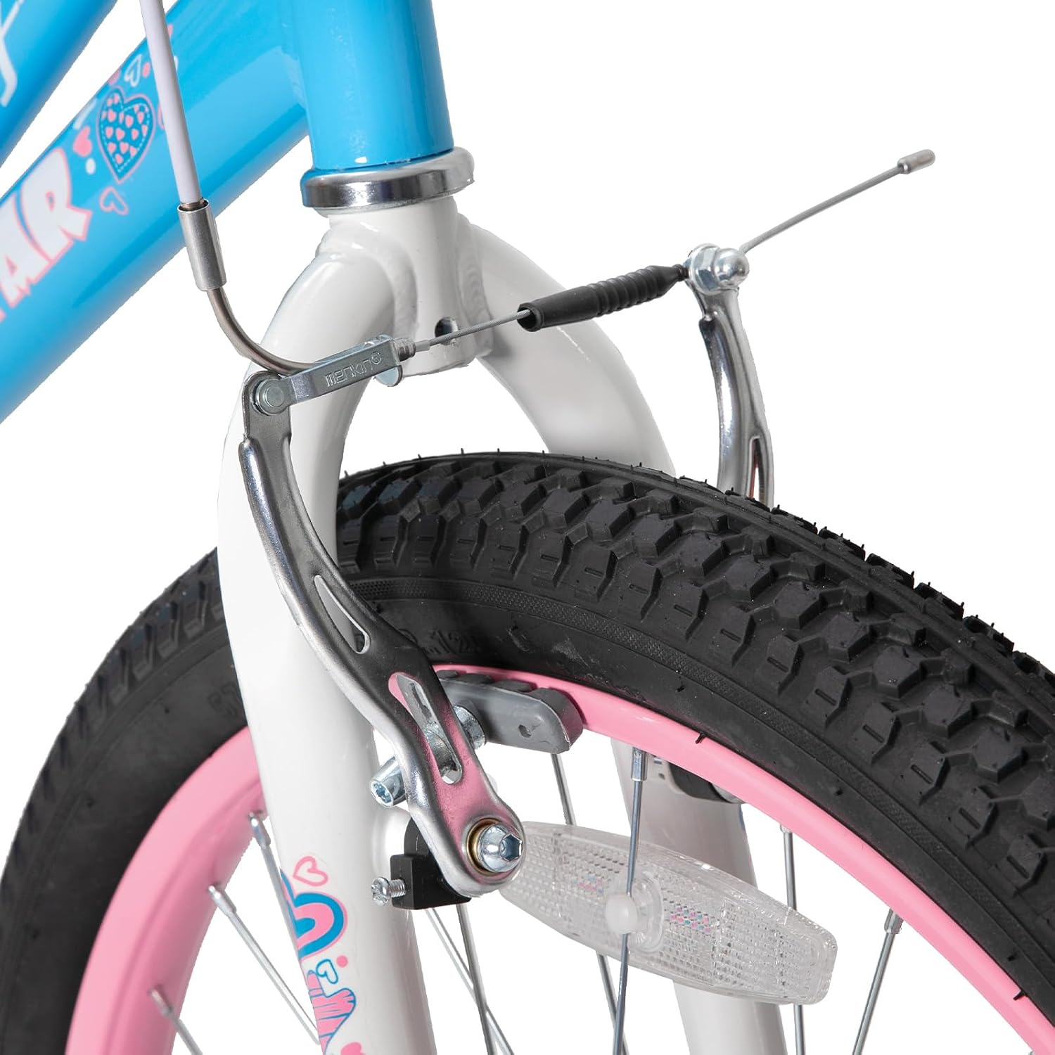 JOYSTAR Angel Girls Bike for Toddlers and Kids Ages 2-12 Years | 12-20 Inch Kids Bike with Training Wheels & Basket, 20 24“ Bicycle with Kickstand