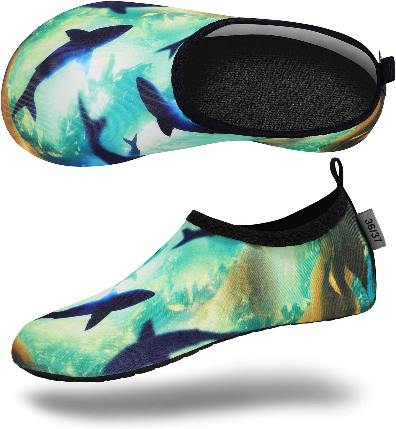 VIFUUR Water Shoes for Men Women Barefoot Quick Dry Aqua Socks Slip On | Lightweight, Breathable Upper, Flexible Sole, Drainage Design, Easy Slip-On Fit for Water Activities