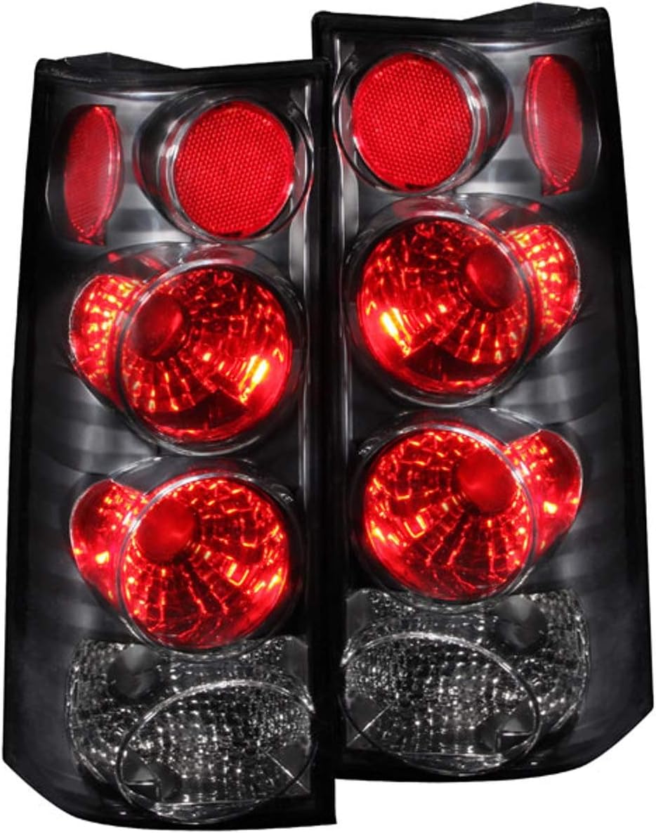 Anzo USA 211090 Chevrolet/GMC Black Tail Light Assembly - (Sold in Pairs)
