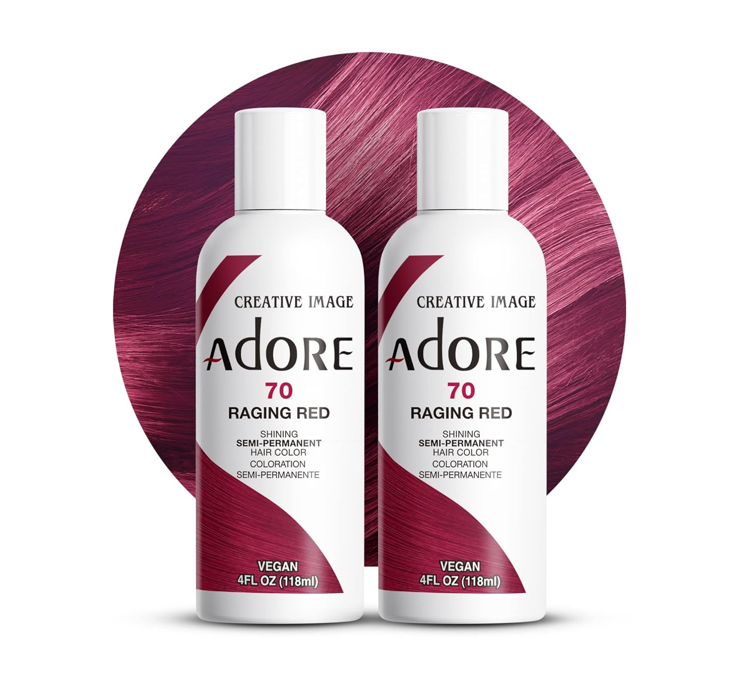 Adore Semi Permanent Hair Color, 107 Mocha, 4 Fl Oz | Vegan & Cruelty-Free Brown Hair Dye | No Ammonia, No Peroxide, No Alcohol