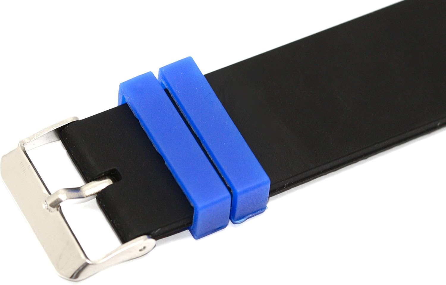 22MM Black Blue Rubber Sport Diver Waterproof Watch Band Strap FIT Invicta