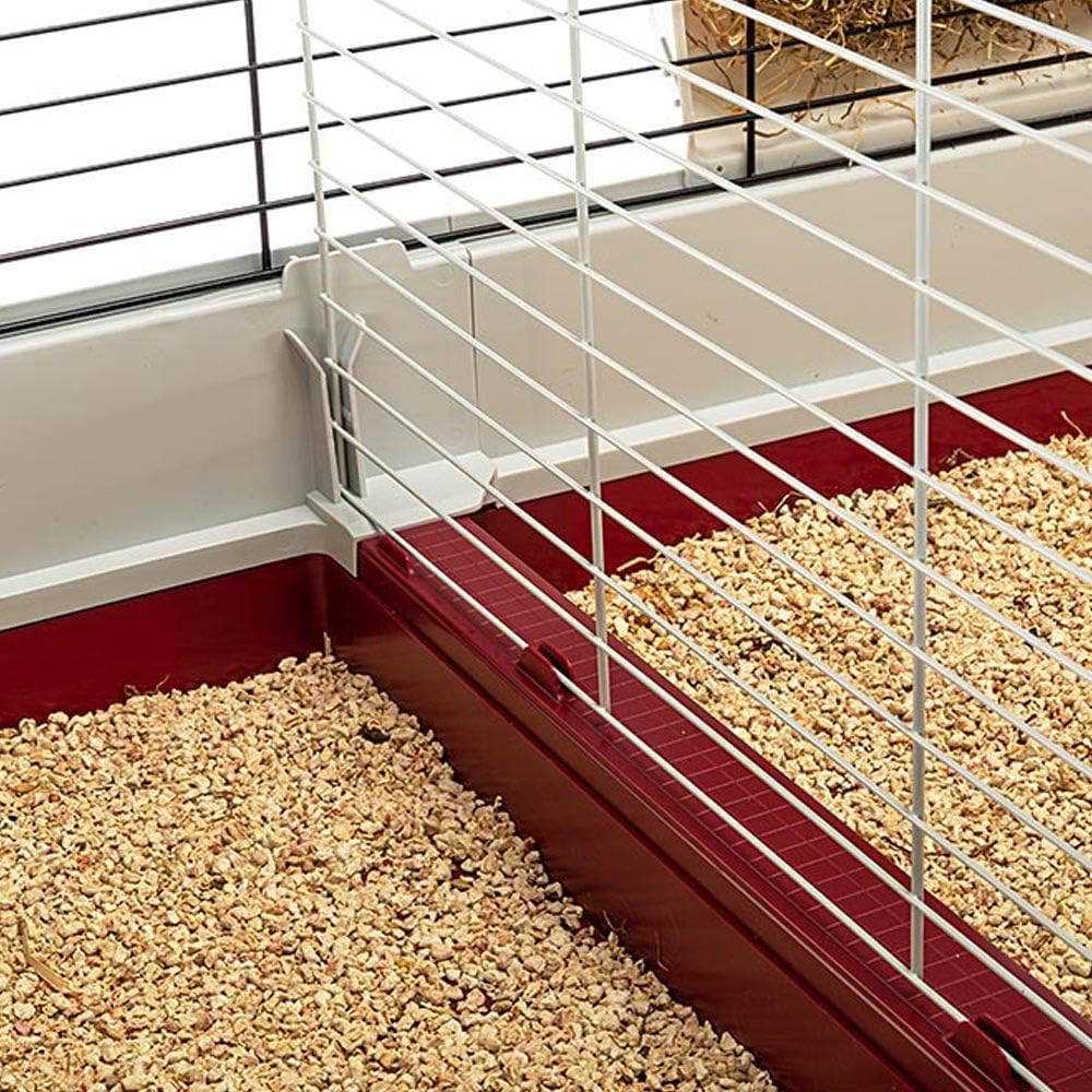 Ferplast Krolik XXL Rabbit Cage w/Wire Extension | Rabbit Cage Includes All Accessories & Measures 63.8L x 23.62W x 19.68H Inches | 1-Year Warranty