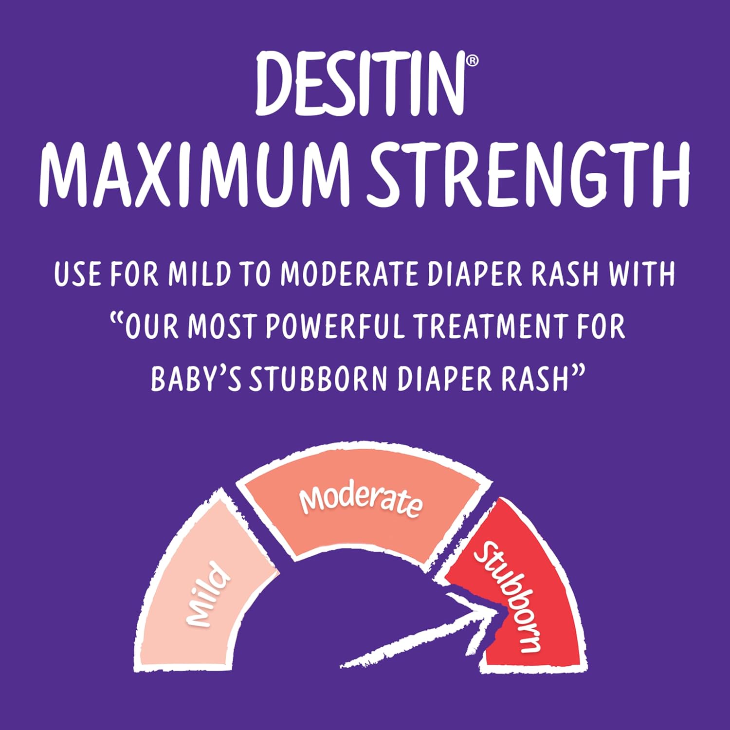 Desitin Maximum Strength Diaper Rash Paste, 40% Zinc Oxide, 4.8 oz | Helps Treat, Relieve & Prevent Diaper Rash, 40% Zinc Oxide, Immediate Relief, Protects up to 12 Hours, Hypoallergenic