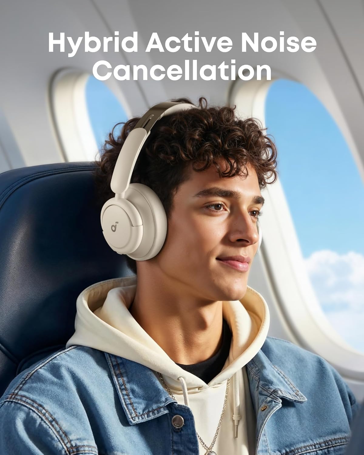 Soundcore by Anker Q30 Hybrid Active Noise Cancelling Headphones, Black