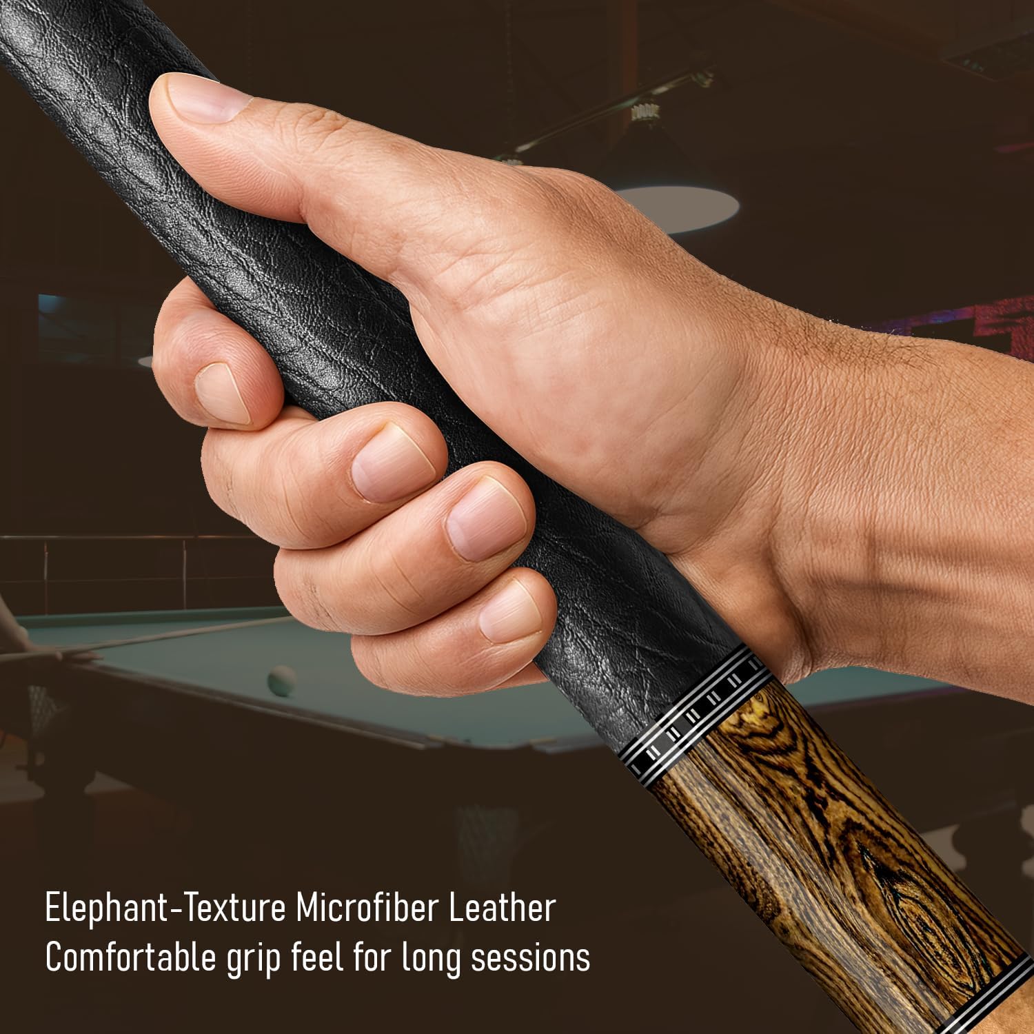 CUEBOTS Glass Fiber Cue, Glass Fiber House Cue Stick, Club Cue, Cue for Beginners, Durable Uni-QR, 3/8-10, 5/16-18 Joint, Long Lasting Glassfiber Shaft, 7-Layer Microfiber Tip