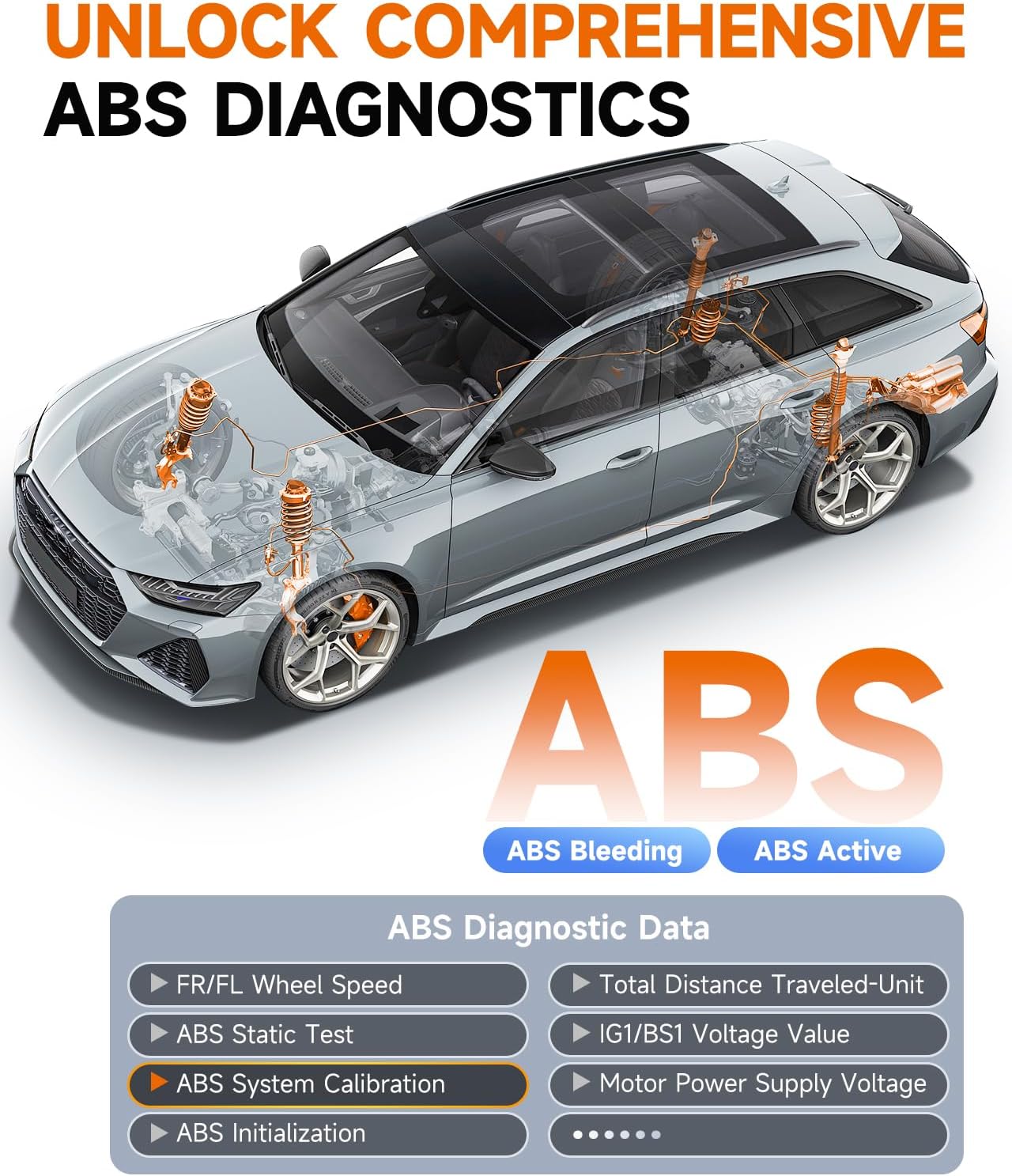 FOXWELL NT630 Plus ABS/SRS OBD2 Scanner, ABS Auto Bleed, Oil EPB SAS Resets