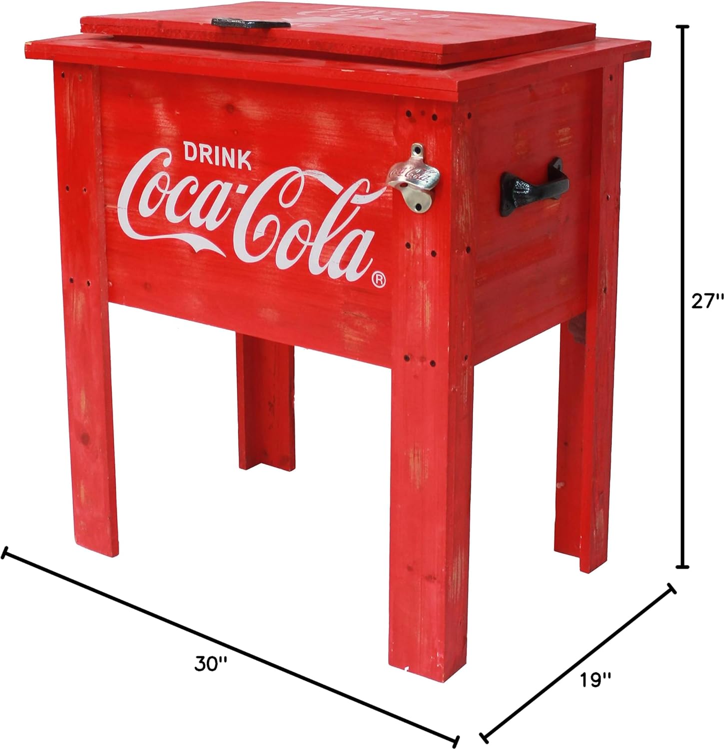 Leigh Country CP 98100 Coca Cola Vintage Cooler, 54-Quart, Red