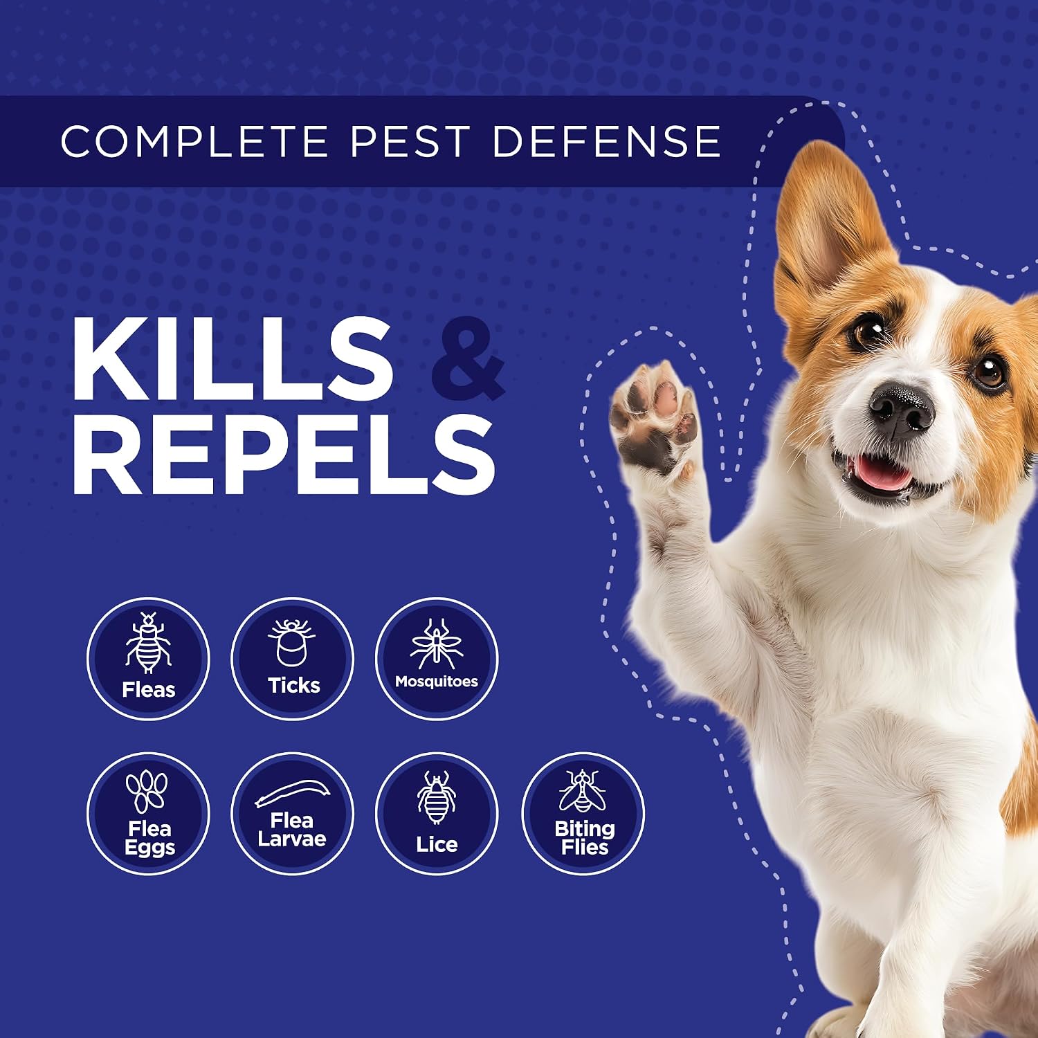 TevraPet Activate II Flea and Tick Prevention for Dogs, Large Dogs 21-55 lbs, Topical Drops, 4 Month Flea and Tick Treatment