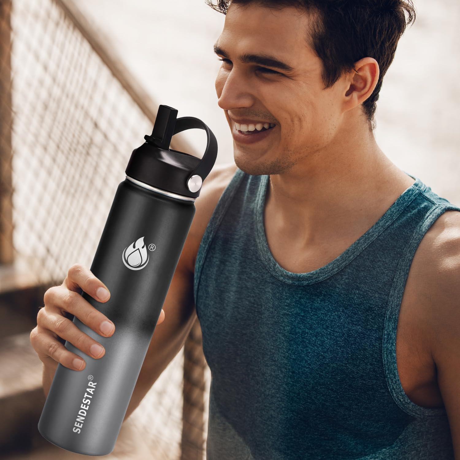 SENDESTAR Insulated Water Bottle 24 oz