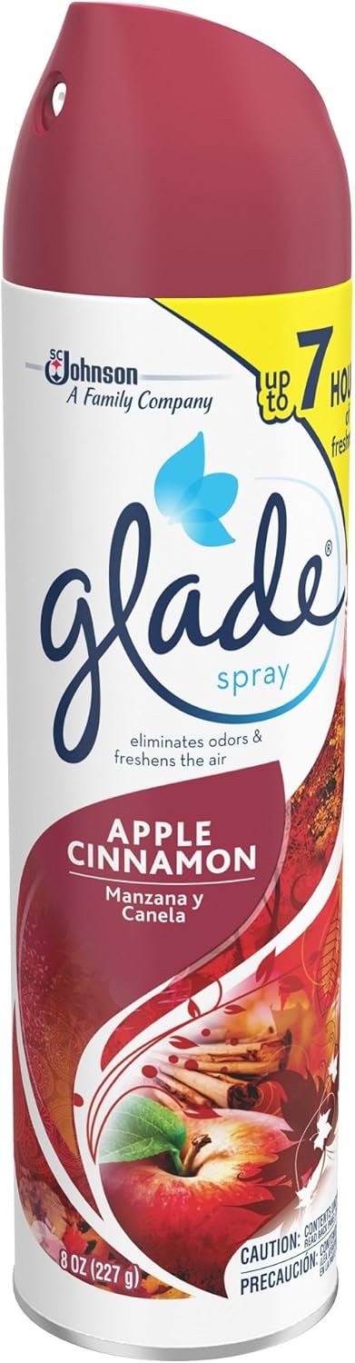 Glade Room Spray Odor Eliminator and Air Freshener 8 oz (227 g) Apple Cinnamon
