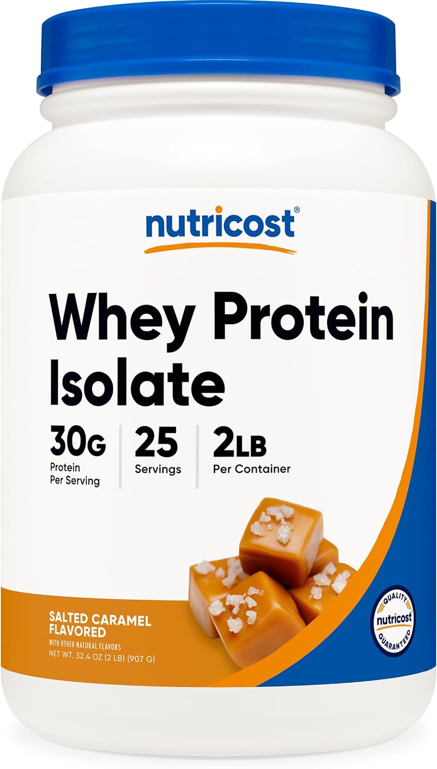 Nutricost Whey Protein Isolate Powder (Vanilla) 2LBS