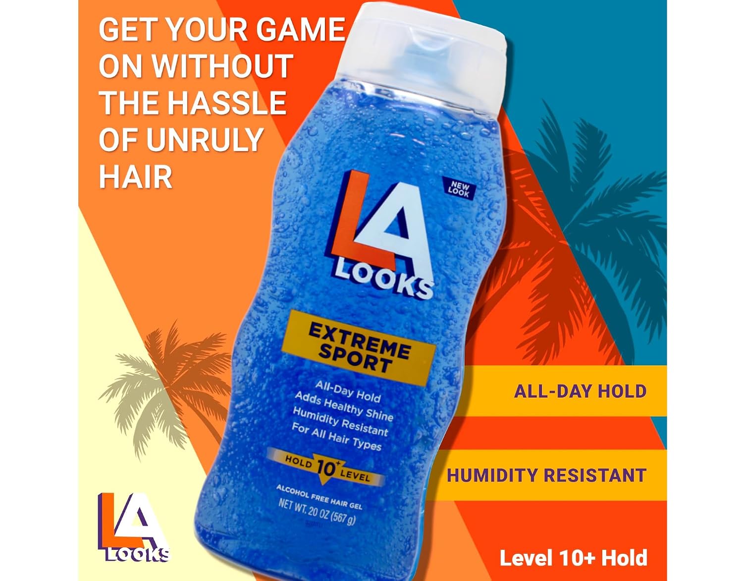 L.A. Looks Sport Activity Proof Power Gel, Mega X-Treme Hold 20 oz (Pack of1)