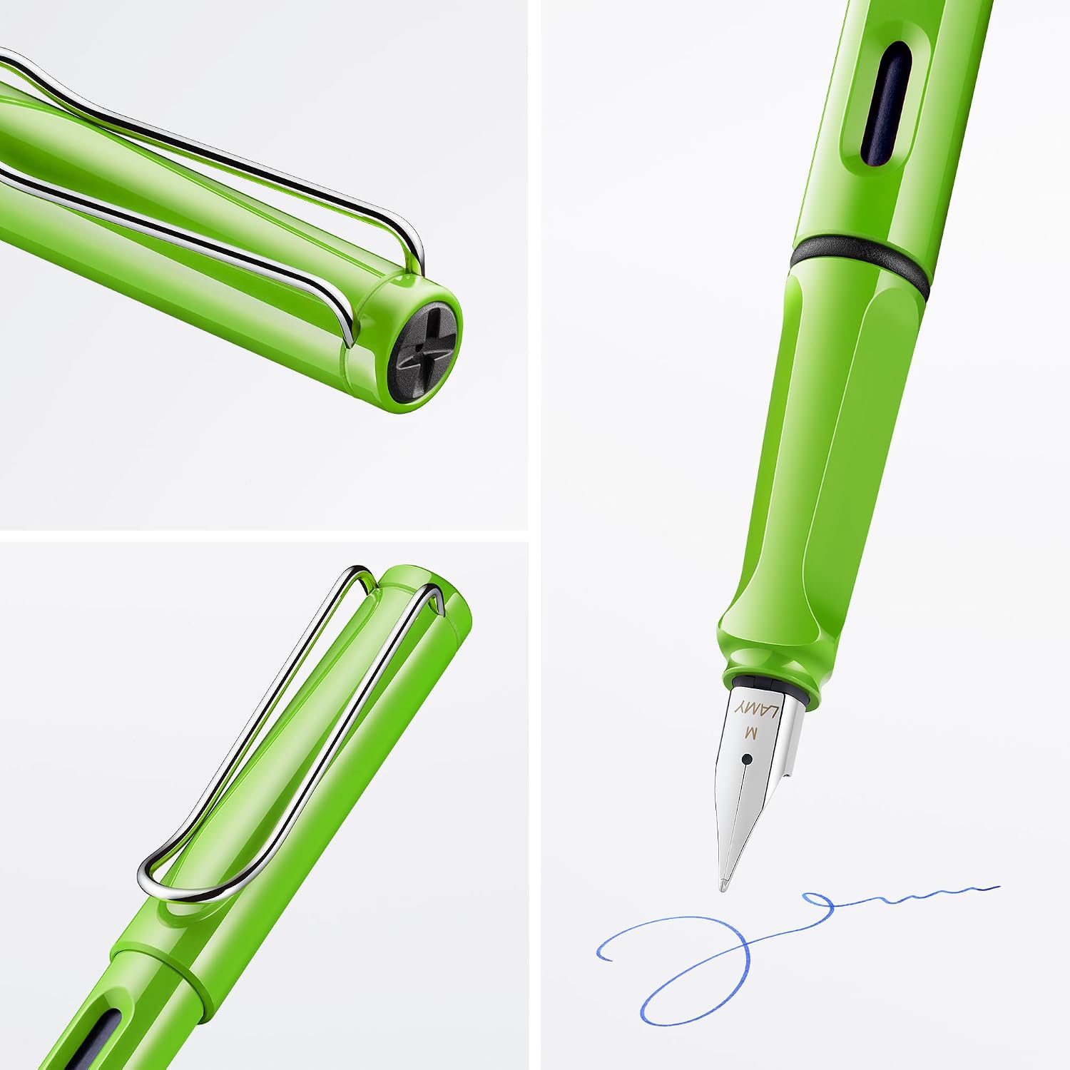 LAMY safari umbra - Fountain Pen with ergonomic grip & polished steel nib in size F - ideal for any Writing & Calligraphy - including LAMY T 10 blue cartridge - Right-Handed