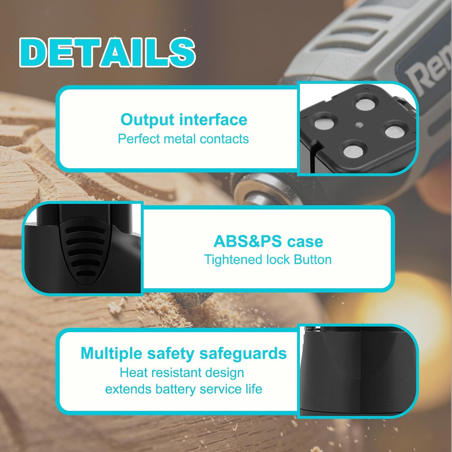 CREABEST 7.2V 3500mAh Ni-MH Battery Compatible with Dremel 757-01 7700 | MultiPro Cordless Rotary Tool Models Replacement for Dremel 7700-01 7700-02