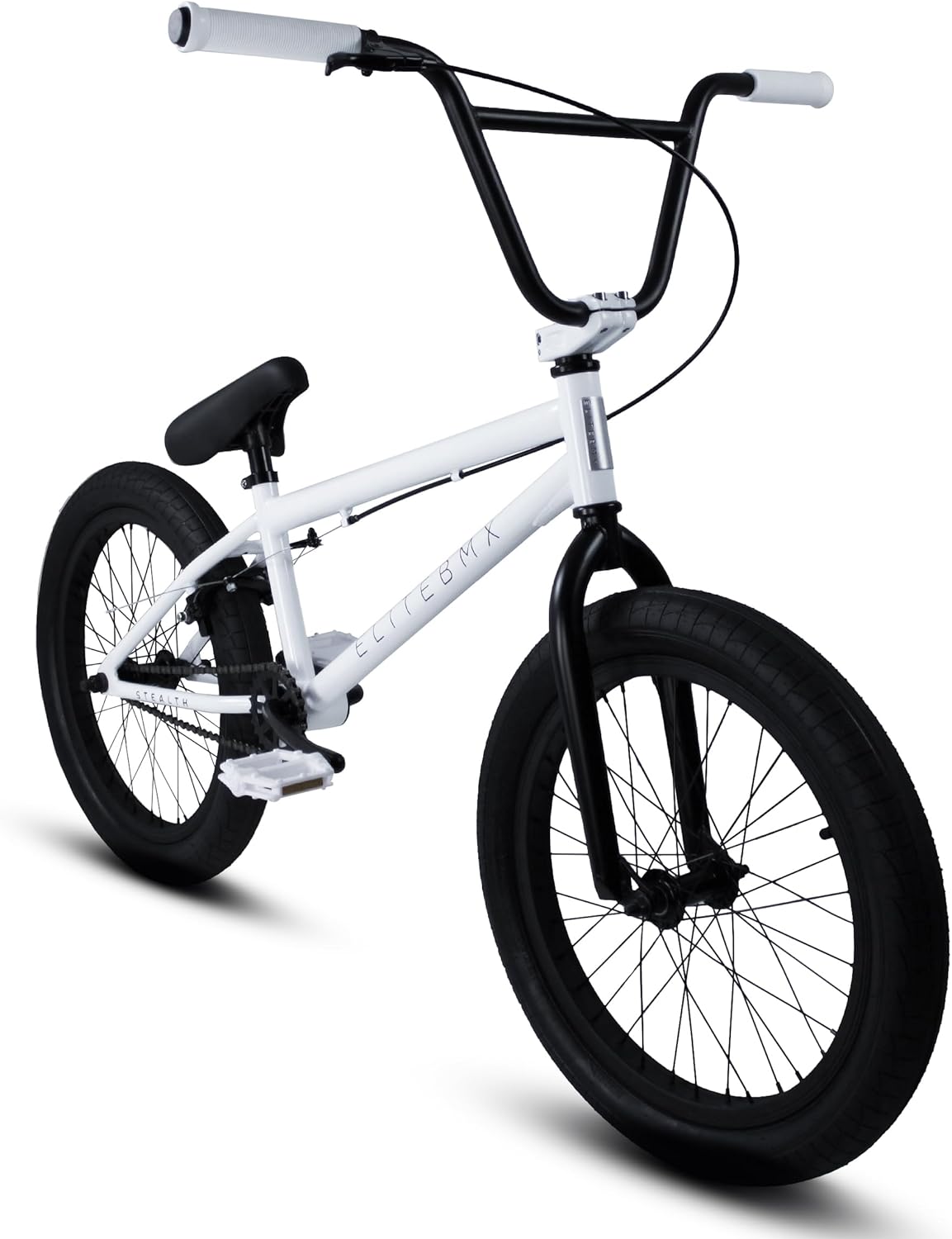 Elite BMX Stealth Freestyle Bike for Youth & Adults, Durable Steel Frame, Available in 16", 18", and 20" Sizes